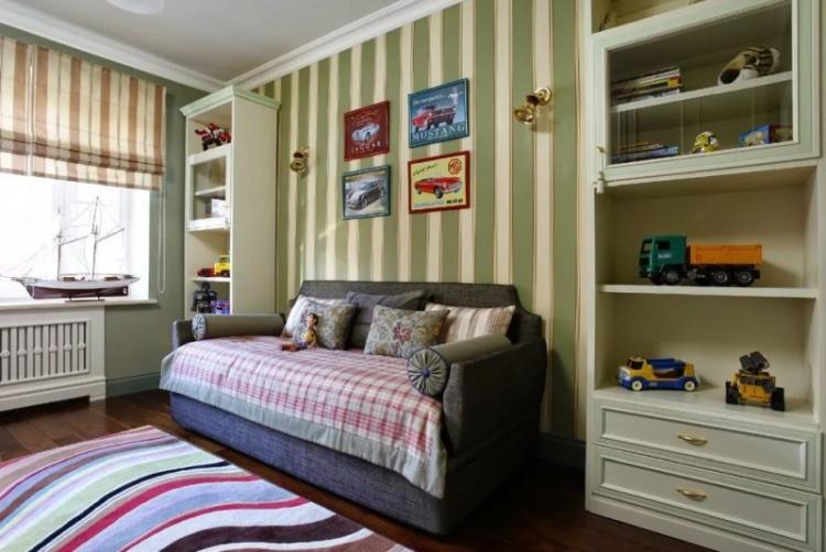 Детская комната в английском стиле - Дизайн интерьера фото