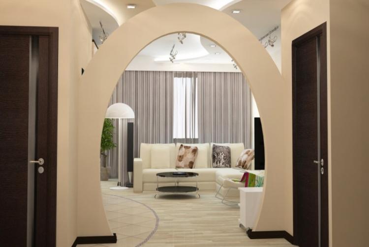 Арки из гипсокартона в прихожей