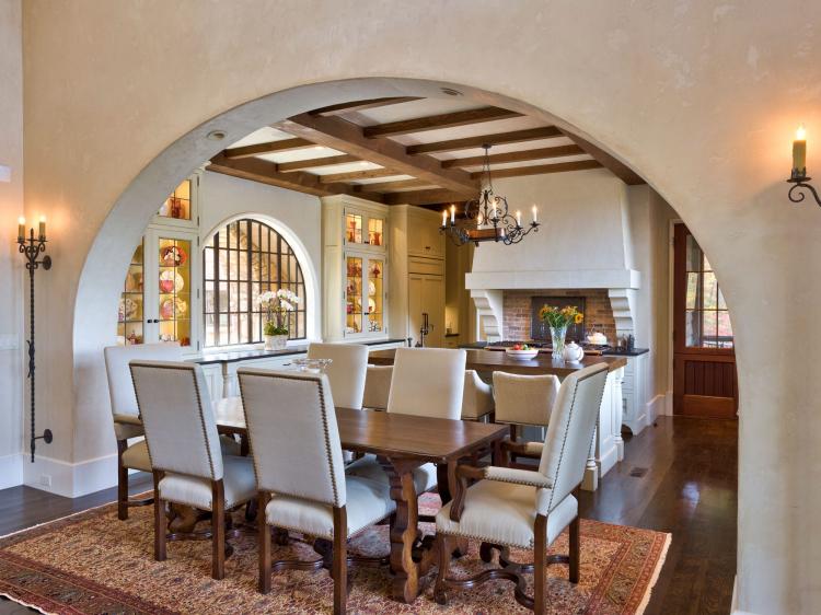 Арки из гипсокартона на кухне