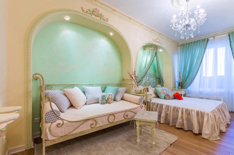 Арки из гипсокартона в детской комнате