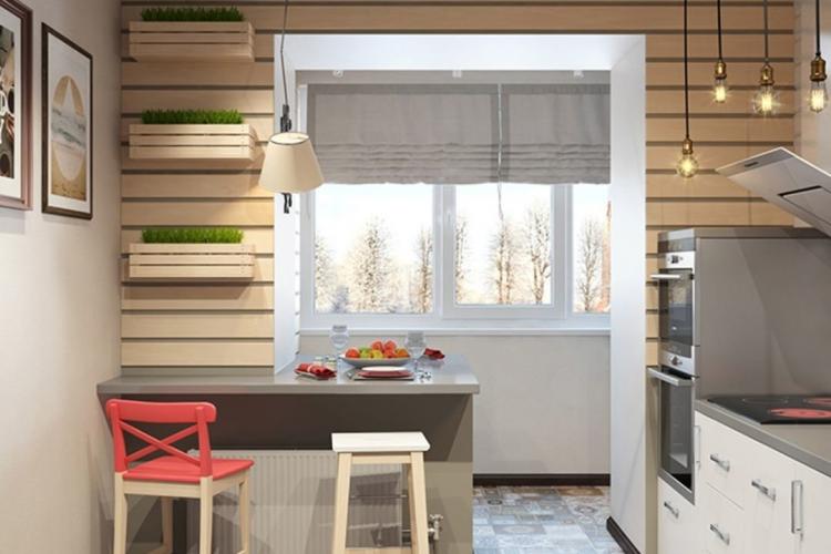 Арки из гипсокартона на балконе