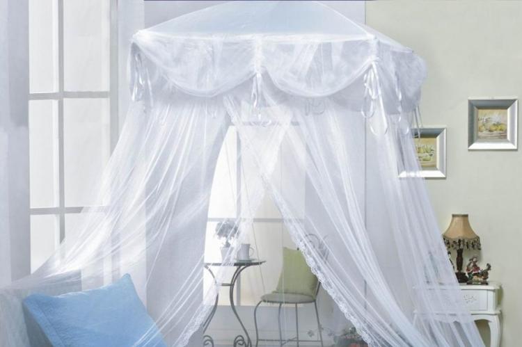 Балдахин на каркасе на детскую кроватку своими руками