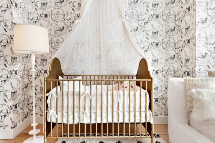 Балдахин на детскую кроватку - идеи дизайна фото