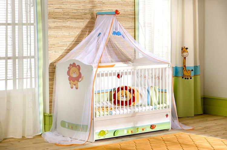 Балдахин на детскую кроватку - идеи дизайна фото