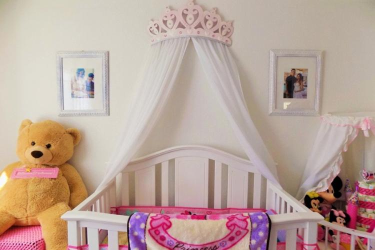 Балдахин на детскую кроватку - идеи дизайна фото