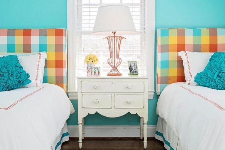 Бирюзовый цвет в интерьере детской комнаты