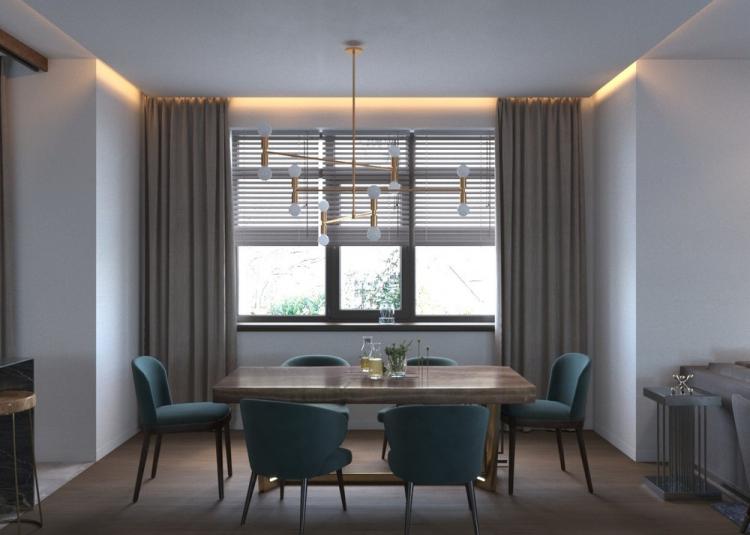 Black Style Home: Интерьер кухни-гостиной