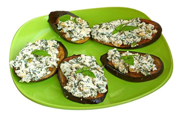 Баклажаны с творогом в духовке - Блюда из баклажанов рецепты