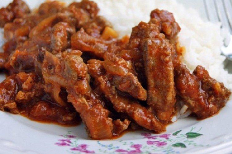 Говяжья печенка по-восточному - рецепты