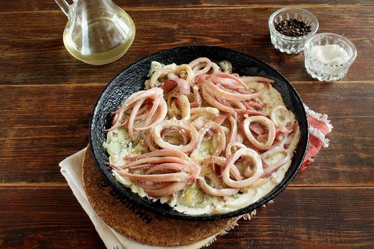 Закуска «Морская» с кальмарами - рецепты