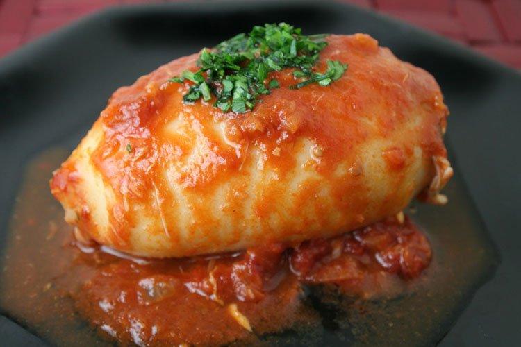 Кальмары с яично-капустной начинкой - рецепты