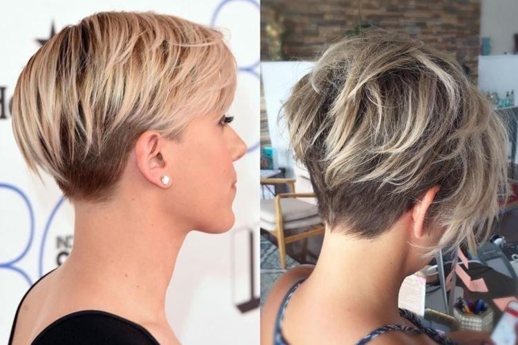 Короткое боб каре на ножке