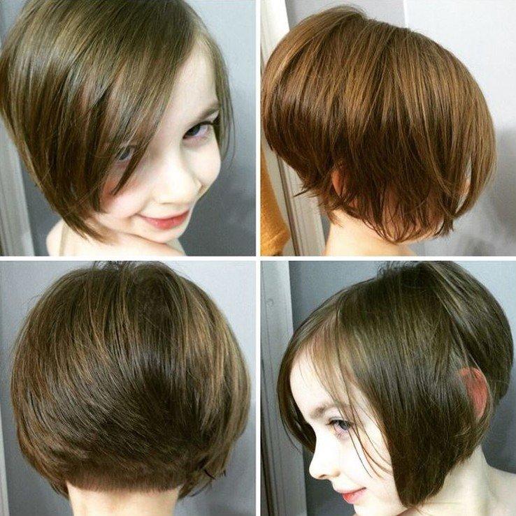 Боб каре на короткие волосы для девочек