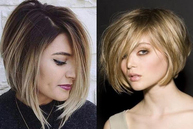 Градуированное боб каре с челкой