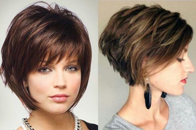 Рваное боб каре с челкой