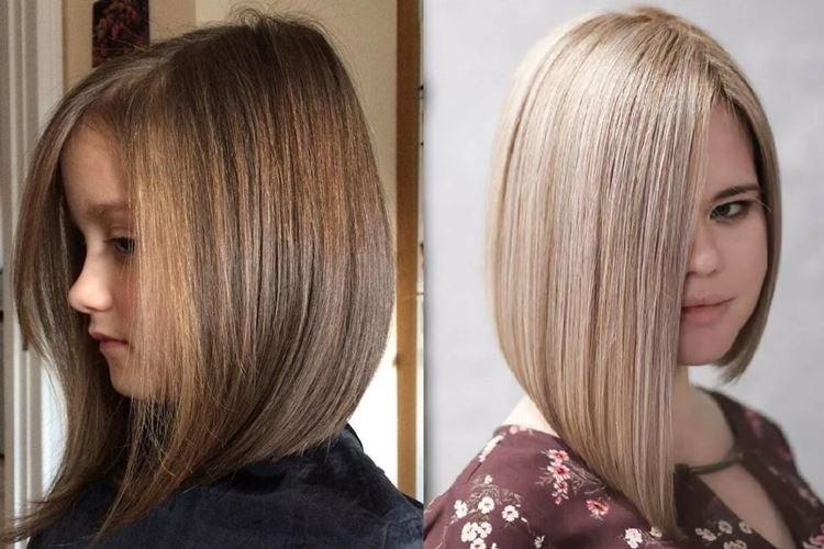 Удлиненное боб каре для девочки