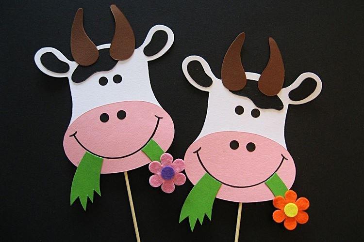 Бычок из бумаги на Новый год 2021 - фото и идеи