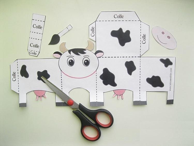 Бычок из бумаги на Новый год 2021 - фото и идеи