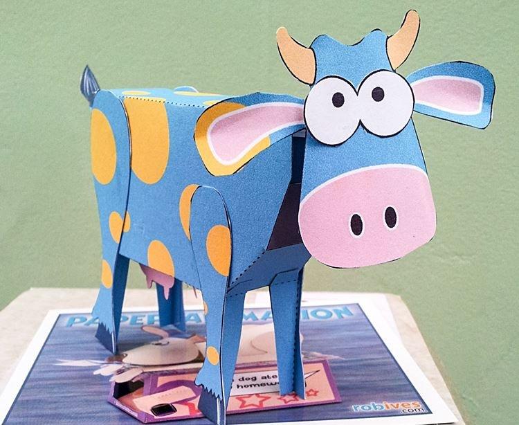 Бычок из бумаги на Новый год 2021 - фото и идеи