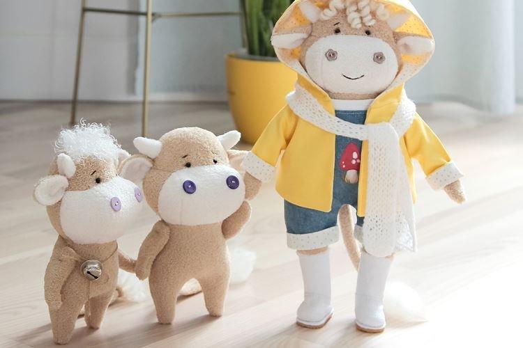 Бычок из ткани своими руками - фото и идеи