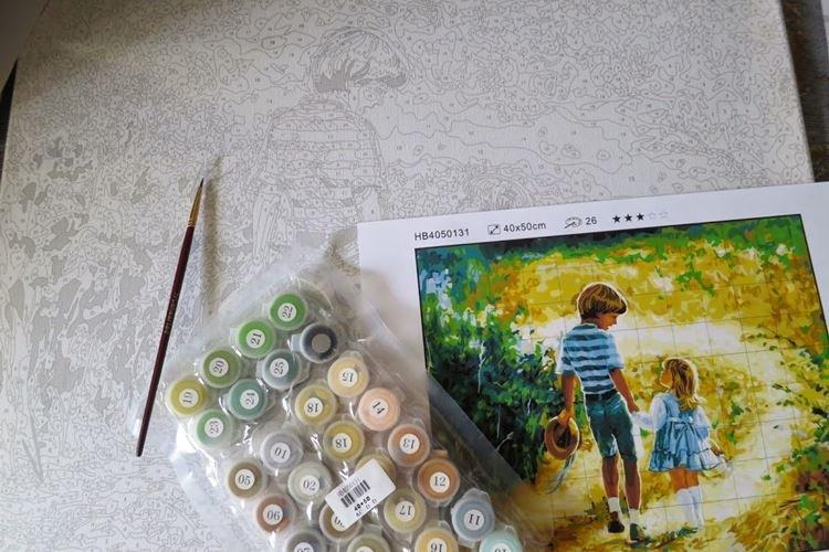 Раскраска на холсте - Что подарить маме на День рождения от дочери