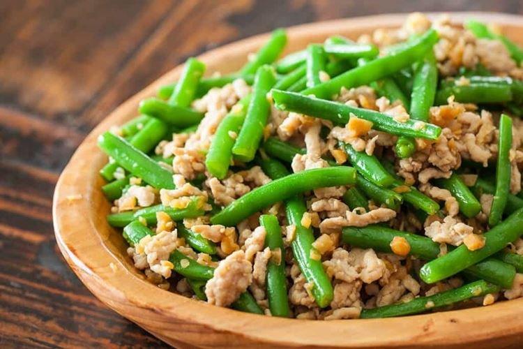 Стручковая фасоль с яйцом - Что приготовить из фарша