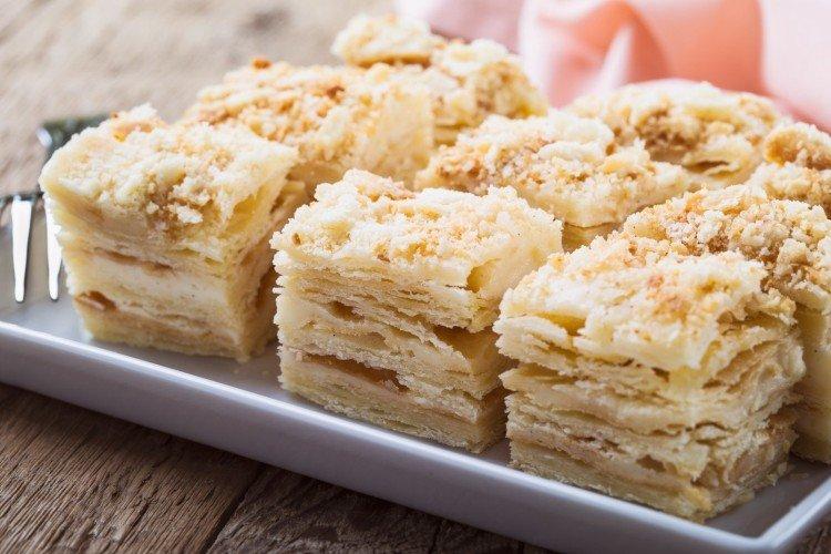 Десертный тортик - Что приготовить из слоеного теста рецепты