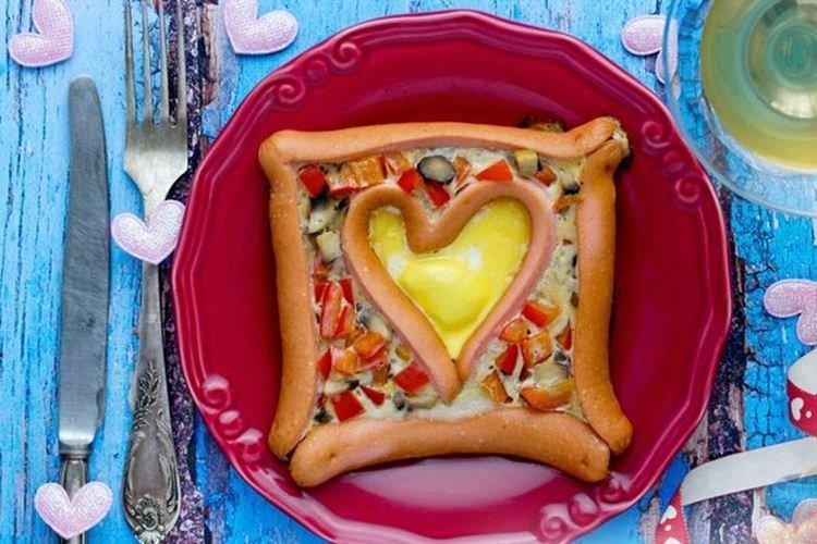 Яичница с сосисками - Что приготовить ребенку на завтрак рецепты