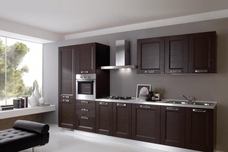 Цвет венге на кухне - дизайн фото