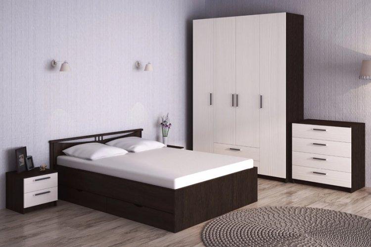 Цвет венге в спальне - дизайн фото