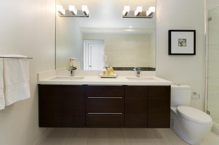 Цвет венге в ванной - дизайн фото