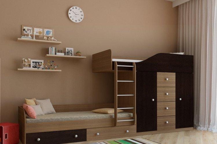 Цвет венге в детской комнате - дизайн фото