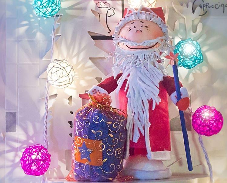 Дед Мороз своими руками в детский сад и школу - фото и идеи