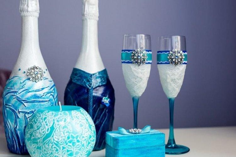 Декор бутылок своими руками - фото и идеи