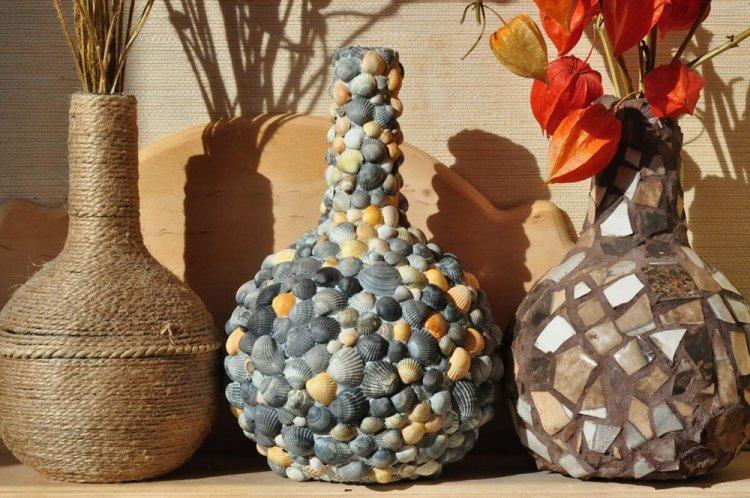 Декор бутылок своими руками - фото и идеи