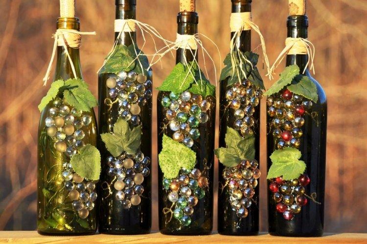 Декор бутылок своими руками - фото и идеи