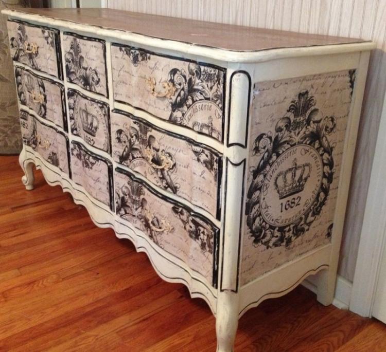 Декор старого шкафа своими руками - фото-идеи