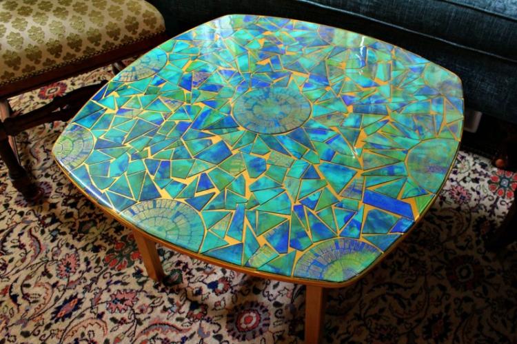 Декор старого стола своими руками - фото и идеи