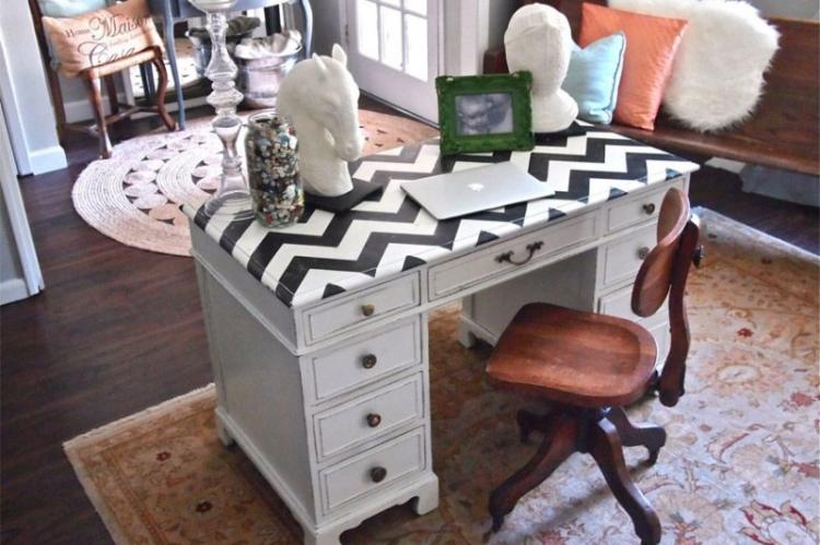 Декор старого стола своими руками - фото и идеи