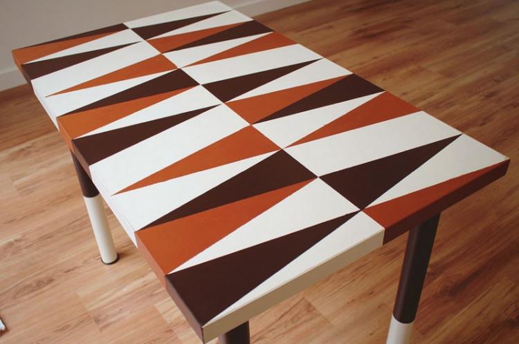 Декор старого стола своими руками - фото и идеи