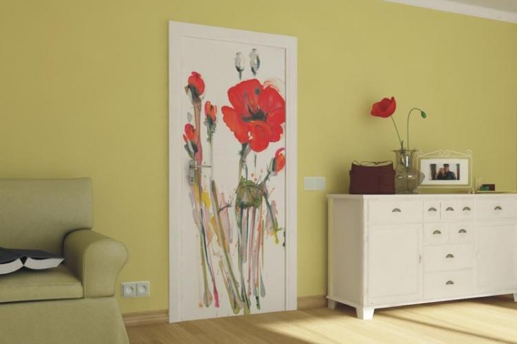 Декор старой двери своими руками - фото