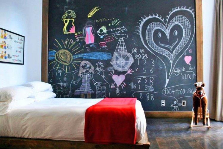 Грифельная стена - Декор стен своими руками