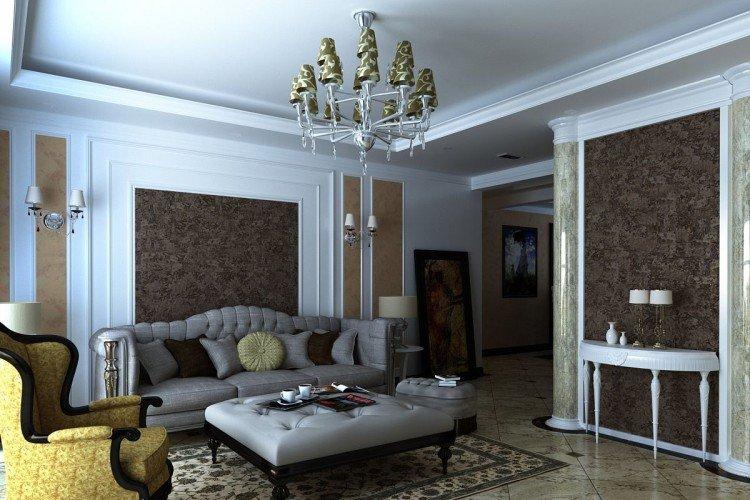 Декоративная штукатурка в интерьере - фото