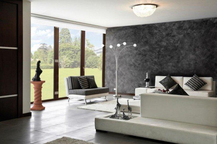 Декоративная штукатурка в интерьере - фото