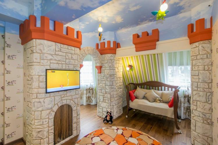 Декоративный камень в детской комнате