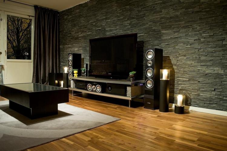 Декоративный камень в интерьере - фото