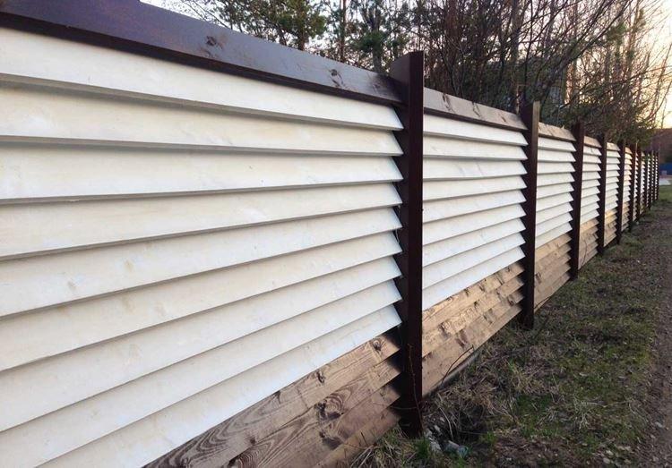 Елочка - Деревянные заборы фото и идеи