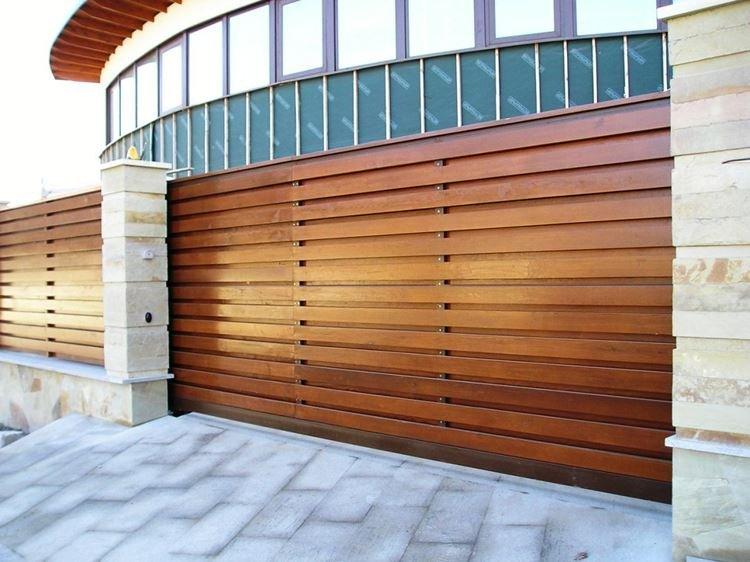 Комбинированный забор - Деревянные заборы фото и идеи