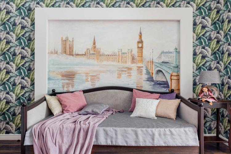 Детская комната для девочки-подростка - дизайн интерьера