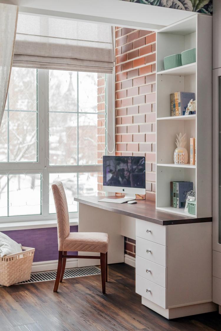 Детская комната для девочки-подростка - дизайн интерьера